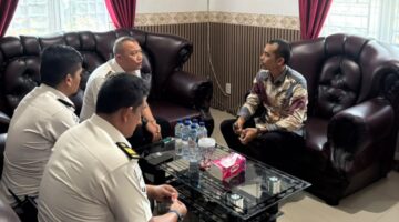 Jalin Sinergi Baru, Plt. Kepala Lapas Narkotika Langkat Silaturahmi dan Koordinasi dengan Camat Hinai